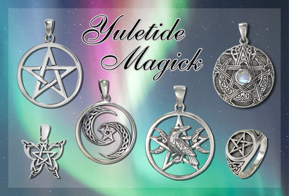 Sterling Silver Pentacle and Pentagram Jewelry for Wiccans and Pagans