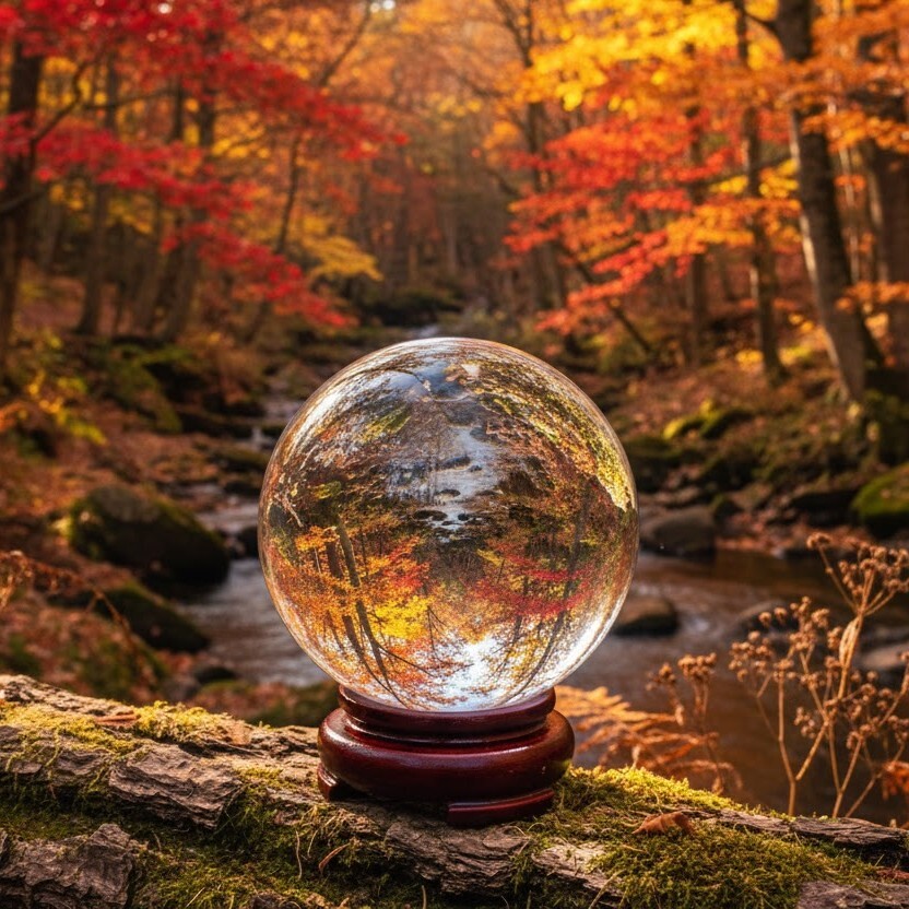Samhain crystal ball for the dark half of the year wiccan supplies for all hallows eve